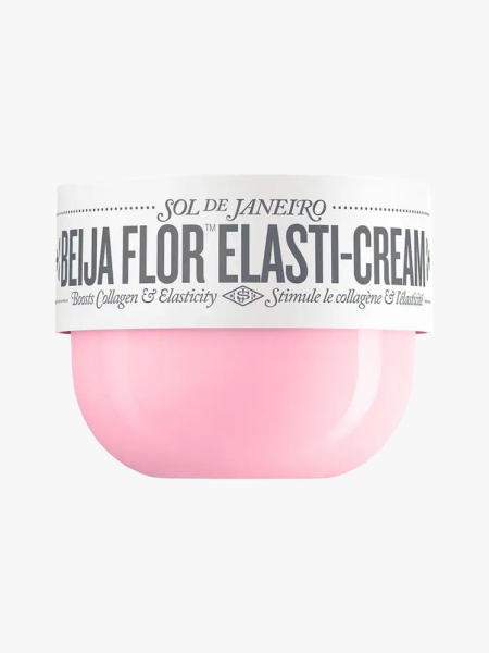 Sol de Janeiro Beija Flor Body Collagen-Boosting Elasti-Cream in branded component on a light gray background